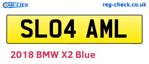 SL04AML are the vehicle registration plates.
