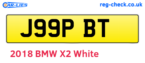 J99PBT are the vehicle registration plates.