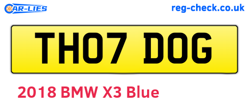 TH07DOG are the vehicle registration plates.