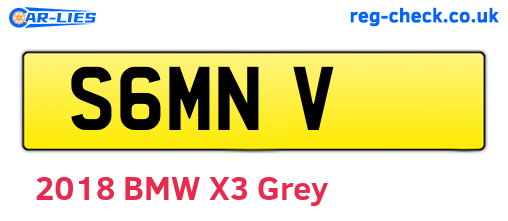 S6MNV are the vehicle registration plates.