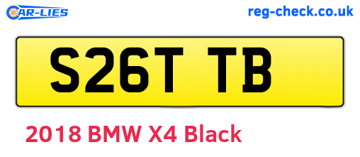 S26TTB are the vehicle registration plates.