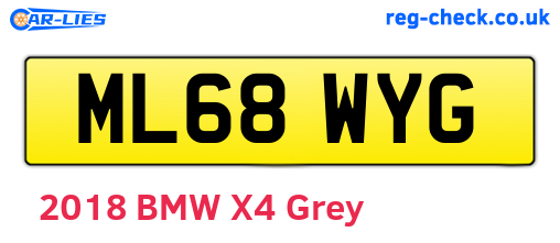 ML68WYG are the vehicle registration plates.