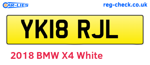 YK18RJL are the vehicle registration plates.