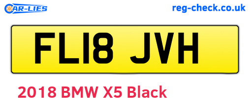 FL18JVH are the vehicle registration plates.