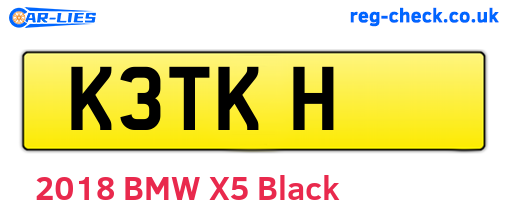 K3TKH are the vehicle registration plates.