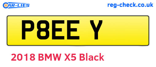 P8EEY are the vehicle registration plates.