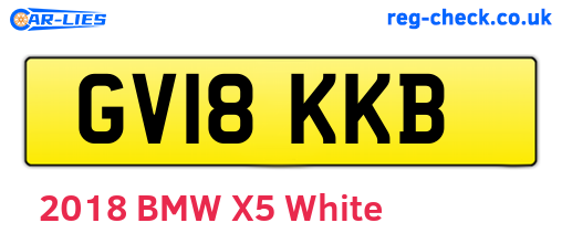GV18KKB are the vehicle registration plates.