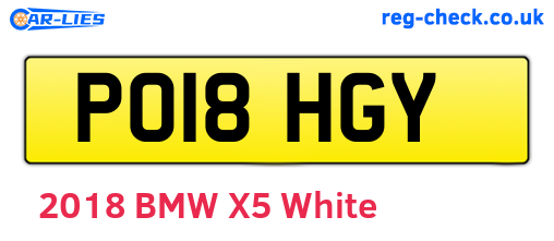 PO18HGY are the vehicle registration plates.