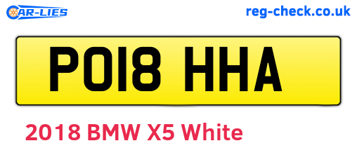 PO18HHA are the vehicle registration plates.