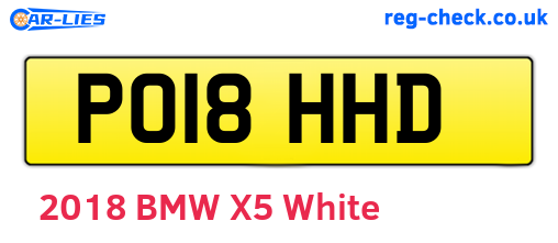 PO18HHD are the vehicle registration plates.
