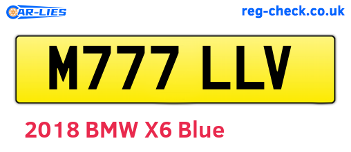 M777LLV are the vehicle registration plates.