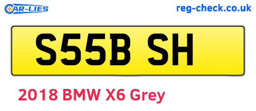 S55BSH are the vehicle registration plates.