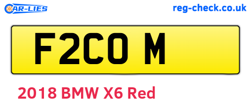 F2COM are the vehicle registration plates.