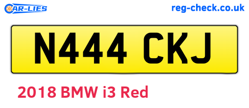 N444CKJ are the vehicle registration plates.