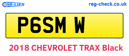 P6SMW are the vehicle registration plates.