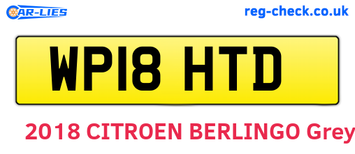 WP18HTD are the vehicle registration plates.