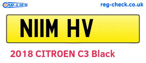 N11MHV are the vehicle registration plates.