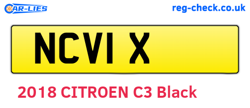 NCV1X are the vehicle registration plates.