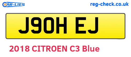 J90HEJ are the vehicle registration plates.