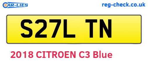 S27LTN are the vehicle registration plates.