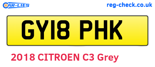 GY18PHK are the vehicle registration plates.