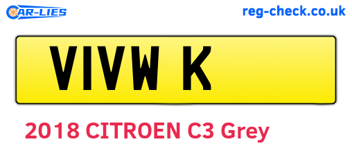 V1VWK are the vehicle registration plates.