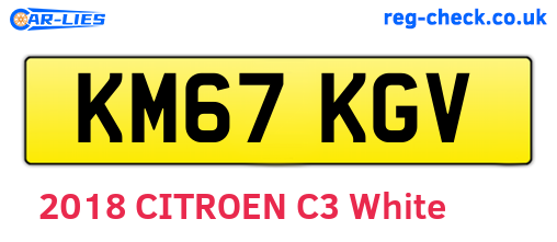 KM67KGV are the vehicle registration plates.