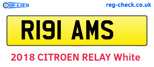 R191AMS are the vehicle registration plates.