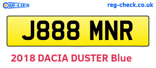 J888MNR are the vehicle registration plates.