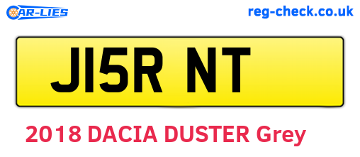 J15RNT are the vehicle registration plates.