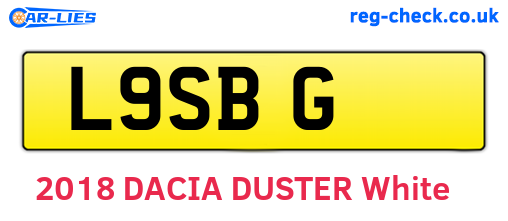 L9SBG are the vehicle registration plates.
