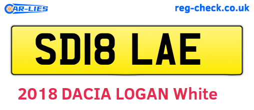 SD18LAE are the vehicle registration plates.