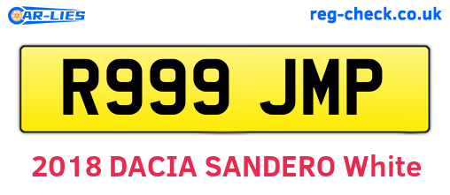 R999JMP are the vehicle registration plates.