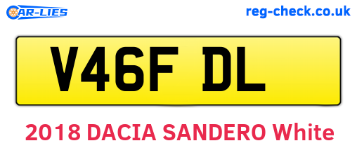 V46FDL are the vehicle registration plates.