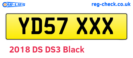 YD57XXX are the vehicle registration plates.