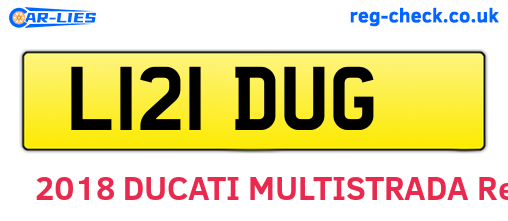 L121DUG are the vehicle registration plates.