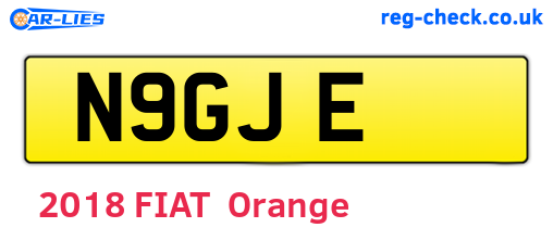 N9GJE are the vehicle registration plates.