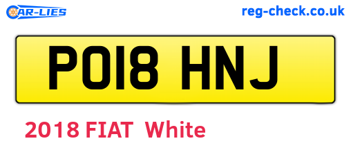 PO18HNJ are the vehicle registration plates.