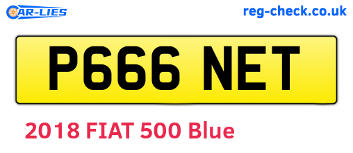 P666NET are the vehicle registration plates.