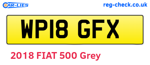 WP18GFX are the vehicle registration plates.