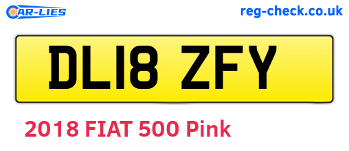 DL18ZFY are the vehicle registration plates.