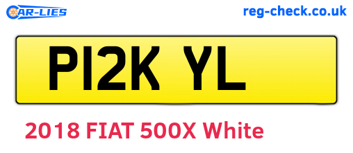 P12KYL are the vehicle registration plates.