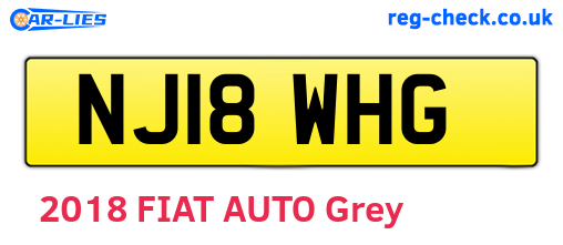 NJ18WHG are the vehicle registration plates.
