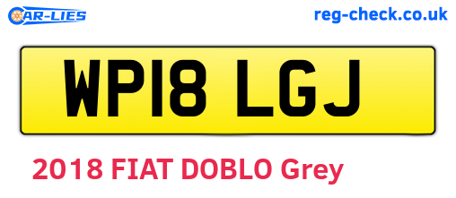 WP18LGJ are the vehicle registration plates.