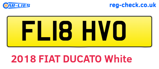 FL18HVO are the vehicle registration plates.