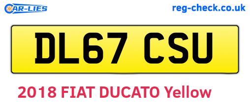 DL67CSU are the vehicle registration plates.