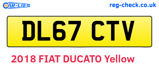 DL67CTV are the vehicle registration plates.