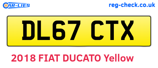 DL67CTX are the vehicle registration plates.
