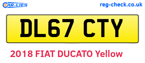 DL67CTY are the vehicle registration plates.
