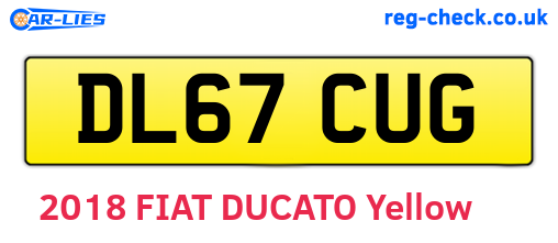DL67CUG are the vehicle registration plates.